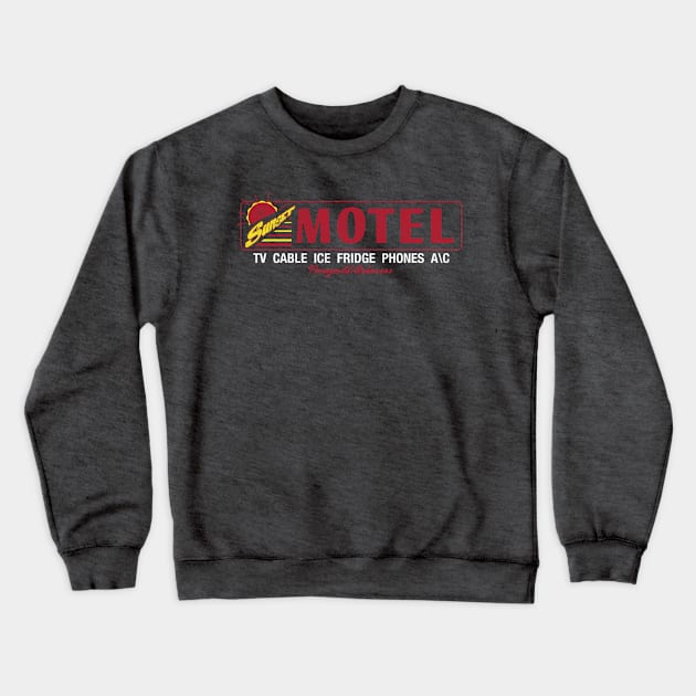 Sunset Motel (dark) Crewneck Sweatshirt by rt-shirts